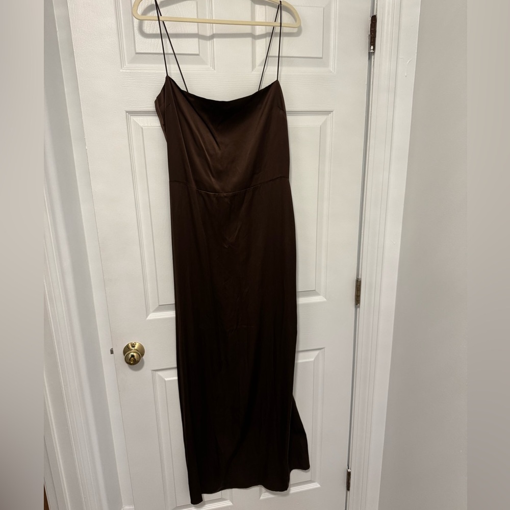 Reformation Frankie Silk Dress
